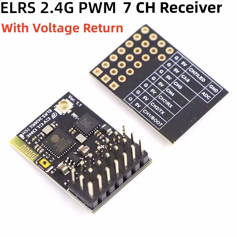 Drone Racing Receiver - Elrs 2.4G PWM ตัวรับสัญญาณ7CH 6CH crsf
