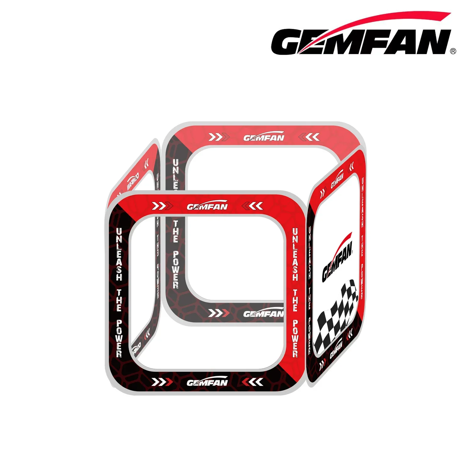 Drone Racing Flag - Gemfan 4in1 Race Gates - แผ่นกั้นแบบสะท้อนแสงแบบถอดได้